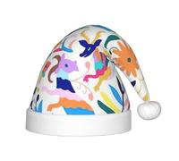 TTIGLHOH Sombrero de Papá Noel mexicano Otomi AnimalsChildren's, Navidad, Navidad, terciopelo, cómodo, grueso, vacaciones