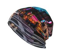 TTIGLHOH Streets of New York City - Gorro de punto de calidad, transpirable, elástico, para familiares o amigos, color negro