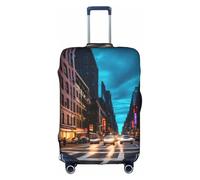 TTIGLHOH Streets of New York City Printing Travel Ready - Protección contra arañazos, excluye la funda de maleta para evitar que el equipaje se mezcle, White, M