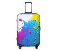 TTIGLHOH Telón de fondo con impresión de salpicaduras de pintura, listo para viajes, protección contra arañazos, excluye la funda de la maleta para evitar que el equipaje se mezcle, White, XL