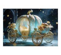 Ttincceer 1.8x1.2m Fondo de Carruaje de Princesa Cuento de Hadas Lujo Calabaza Dorada Coche Niña Fiesta de Cumpleaños Fotografía Fondos Baby Shower Niños Decoraciones de Primer Cumpleaños Banner
