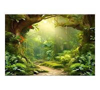 Ttincceer Telón de Fondo Bosques Encantados 4.5x3m Bosques Mágicos Árboles Antiguos Hierba Fotografía Fondo Cuento de Hadas Selva Aventura Fotografía Telón de Fondo Estudio Retrato Foto Accesorios