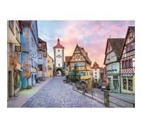 Ttincceer Telón de Fondo City Street 1,5x1m Estilo Retro, con paisajes de Calles y pueblos, Ideal para Estudio fotográfico de niños y Adultos