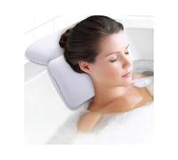 TTMA Bathtub pillow, neck pillow, bathtub with suction cups, pillow, bathtub for spa and bathroom white