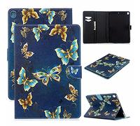 TTNAO Funda para iPad 10.2-Inch (2020 Model 8th Gen) Cuero PU Premium Carcasa Activación/suspensión automática Ranuras Diseño,Anti-rasguños Case,Mariposas de Colores Bailando
