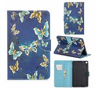 TTNAO Funda para Samsung Galaxy Tab A 8.0 Case 2019 SM-P200 P205Cuero PU Premium Carcasa Activación/suspensión automática Ranuras Diseño，Anti-rasguños Case,Mariposas de Colores Bailando