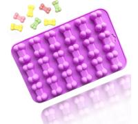 TTOA - 1 molde de silicona para huesos de 18 cavidades | molde de chocolate de hueso de perro | molde de arcilla de resina