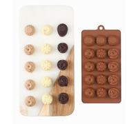 TTOA,Molde de silicona para chocolate de 15 cavidades con diseño de girasoles de rosas,Molde de caramelo de San Valentín,gelatina, cubitos de hielo, molde de cera derretida,Decoración de pasteles