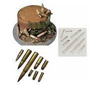 TTOA - Molde de silicona para fondant, diseño de bala de chocolate, decoración de pasteles, molde para glaseado de pasta de azúcar