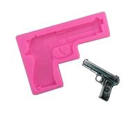 TTOA - Molde de silicona para fondant, diseño de pistola 3D