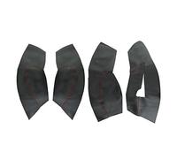 TTOILS 2/4 Uds Cuero de Microfibra Panel de Puerta Interior de Coche Cubierta de reposabrazos embellecedor, para Skoda Octavia 2007 2008 2009 2010-2014