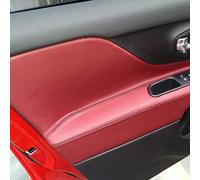 TTOILS 4 Uds. Embellecedor de Cubierta de reposabrazos de Panel de Puerta Interior de Coche de Cuero de Microfibra, para Jeep Renegade 2015 2016 2017 Accesorios