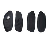 TTOILS 4 Uds. Embellecedor de Cubierta de reposabrazos de Panel de Puerta Interior de Coche de Cuero de Microfibra, para VW Golf 4 MK4 Bora Jetta 1999-2005 Solo 3 Puertas