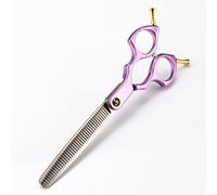 TTOOGO 6.5 pulgadas Professional Pet Grooming Deledning Tijeras - Cizallas de aluminio liviano para el cabello para perros Cats y salón,Púrpura