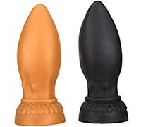 TTOP Super Long B Unisex Amal Plug Gigante de Silicona Plug □ TT Backfield Plug Amal Unisex B- □ TT Plug-Entrenador Kit Principiante Impermeable Masaje A □ Al Enchufe para Mujeres, S-XXL,Negro,S