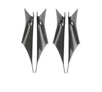 TTOPKMBC manija exterior puerta auto Ajuste para BMW 5 G30 G38 530li 525li 535le 2018-2022 manija de puerta interior de coche guantes Panel cubierta embellecedora de tirar(Carbon fiber 1Set)