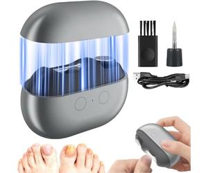 TTPOLONG Cortauñas Eléctrico Con Luz LED Para Bebés Niños Adultos Personas Mayores Inteligente Acero Aleado Negro Mate