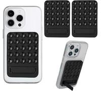 TTPSRY 2 Piezas Soporte Magnético Silicona Teléfono Móvil Textura Burbuja Ajustable Multiángulo Estable Adhesivo Respaldo