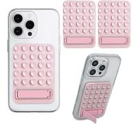 TTPSRY 2 Piezas Soporte Magnético Silicona Teléfono Móvil Textura Burbuja Ajustable Multiángulo Estable Adhesivo Respaldo