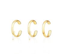 TTPSRY 3 Piezas Ear Cuff Perla Pendientes Mujer Clip Oreja Aro Dorado Joyería Elegante Minimalista