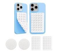TTPSRY 4 Piezas Soportes de Silicona para Teléfonos Móviles Soporte Móvil Antideslizante para Teléfono Funda para Teléfono con Ventosa Adhesiva Ideal para Selfies y Videos (Blanco)