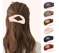TTPSRY 6 Piezas de Pinzas para Mujer Pinzas Planas para el Pelo Hair Clips de Mate Antideslizantes Cabello Grueso Abundante Largo Fino Rizado Accesorios para Peinados Niñas (Set B)