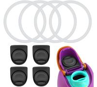 TTPSRY 8 Piezas Juntas Repuesto Botella Térmica Anillos Sellado Silicona Tapones Recambio Compatible Termos Agua Accesorios Universales