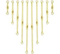TTPSRY Alargadores Cadena Magnéticos Cierre Seguro Extensores Collar Pulsera Ajustables Longitud Variable Cierre Langosta Accesorios Joyería