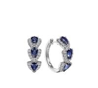 TTPSRY Aros Pequeños Lágrima Cristal Brillante Pendientes Mujer Elegantes Joyería Fina Circonitas Lujo