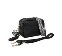 TTPSRY Bolso Bandolera Mujer Pequeño de Cuero PU Colores Clásicos Bandolera Pequeña Mujer con Correa Bandolera Ancha Ajustable para Movil Regalos Navidad