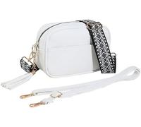 TTPSRY Bolso Bandolera Mujer Pequeño de Cuero PU Colores Clásicos Bandolera Pequeña Mujer con Correa Bandolera Ancha Ajustable para Movil Regalos Navidad