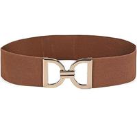 TTPSRY Cinturón Elástico Mujer Hebilla Metálica Decorativa Ajustable Accesorio Vestido Elegante Complemento Atuendo Diario