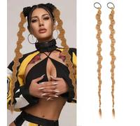 TTPSRY Coleta Postiza 70cm Pelo de Cabello Trenzas Cola de Caballo Extensiones Natural Postizo Trenza Sintética Postizos de para Mujer