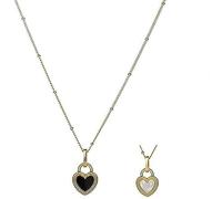 TTPSRY Collar Mujer Colgante Corazón Cadena Oro Joyería Elegante Colgantes Mujer Accesorios Moda Regalo Cumpleaños Aniversario Navidad San Valentín
