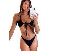 TTPSRY Conjuntos de Bikinis para Mujer Traje de Baño Triangular con Cordón Push up Bañador Brasileño Dos Piezas Tanga Bikini Traje Verano Playa Natación Viajes