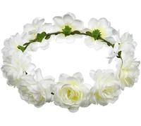 TTPSRY Corona Floral Diadema Rosas Artificiales Tocado Elegante Accesorio Cabello Mujer Ajustable Multicolor
