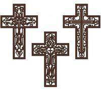 TTPSRY Decorativas Caladas Madera Colgantes Pared Ornamentales Religiosas Artesanales Talladas Rústicas