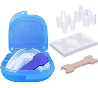 TTPSRY Kit Antirronquidos Completo Protector Dental Dilatadores Nasales Tiras Nasales Estuche Almacenamiento Solución Ronquidos Bruxismo
