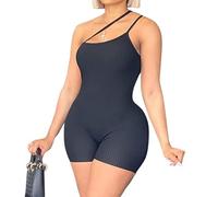 TTPSRY Mono de Mujer Sexy Mono Anticelulítico Push Up Mangas Correa de Espagueti Casual Jumpsuit Traje de Yoga para Gimnasio(Negro S)