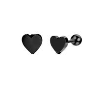 TTPSRY Pendientes Corazón Acero Inoxidable Pequeños Elegantes Hipoalergénicos Mujer Niñas Joyería Minimalista Tamaños 6mm 8mm