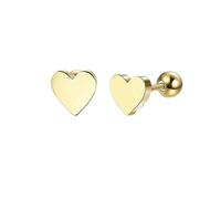 TTPSRY Pendientes Corazón Acero Inoxidable Pequeños Elegantes Hipoalergénicos Mujer Niñas Joyería Minimalista Tamaños 6mm 8mm