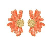 TTPSRY Pendientes de Flor Bohemios Colgantes de Pétalos Grandes, Joyería Personalizada para Uso Diario y Fiesta