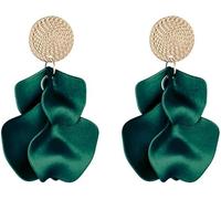 TTPSRY Pendientes Fashion Simple de Borla con Pétalos de Colores - Hipoalergénicos Joyería Moda