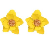 TTPSRY Pendientes Flor Escarchados Sencillos Hipoalergénicos Regalo