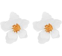 TTPSRY Pendientes Florales Coloridos Escarchados Hipoalergénicos Pétalo Dulce para Mujer