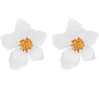 TTPSRY Pendientes Florales Coloridos Escarchados Hipoalergénicos Pétalo Dulce para Mujer