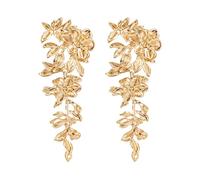 TTPSRY Pendientes Largos Florales Cascada Elegantes Aretes Colgantes Brillantes Joyas Mujer Accesorios Boda Fiesta