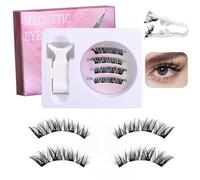 TTPSRY Pestañas Magnéticas Naturales Reutilizables Juego Completo Pestañas Postizas Magnéticas Aplicador Incluido sin Pegamento