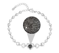 TTPSRY Pulsera de Oro para Mujer con Corazones y Piedra Negra Joyería Elegante y Moderna para Regalos Originales Graduaciones y Profesores