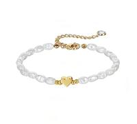 TTPSRY Pulsera Mujer Perla Corazón Elegante Ajustable Pulseras Moda Joyería Regalo Accesorios Brazalete Perlas Naturales Cadena Oro Plata Bisutería Mujer
